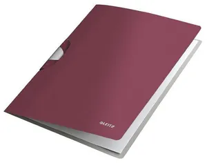 Teczka z klipsem PP, A4, Leitz "Style ColorClip", granatowa czerwień